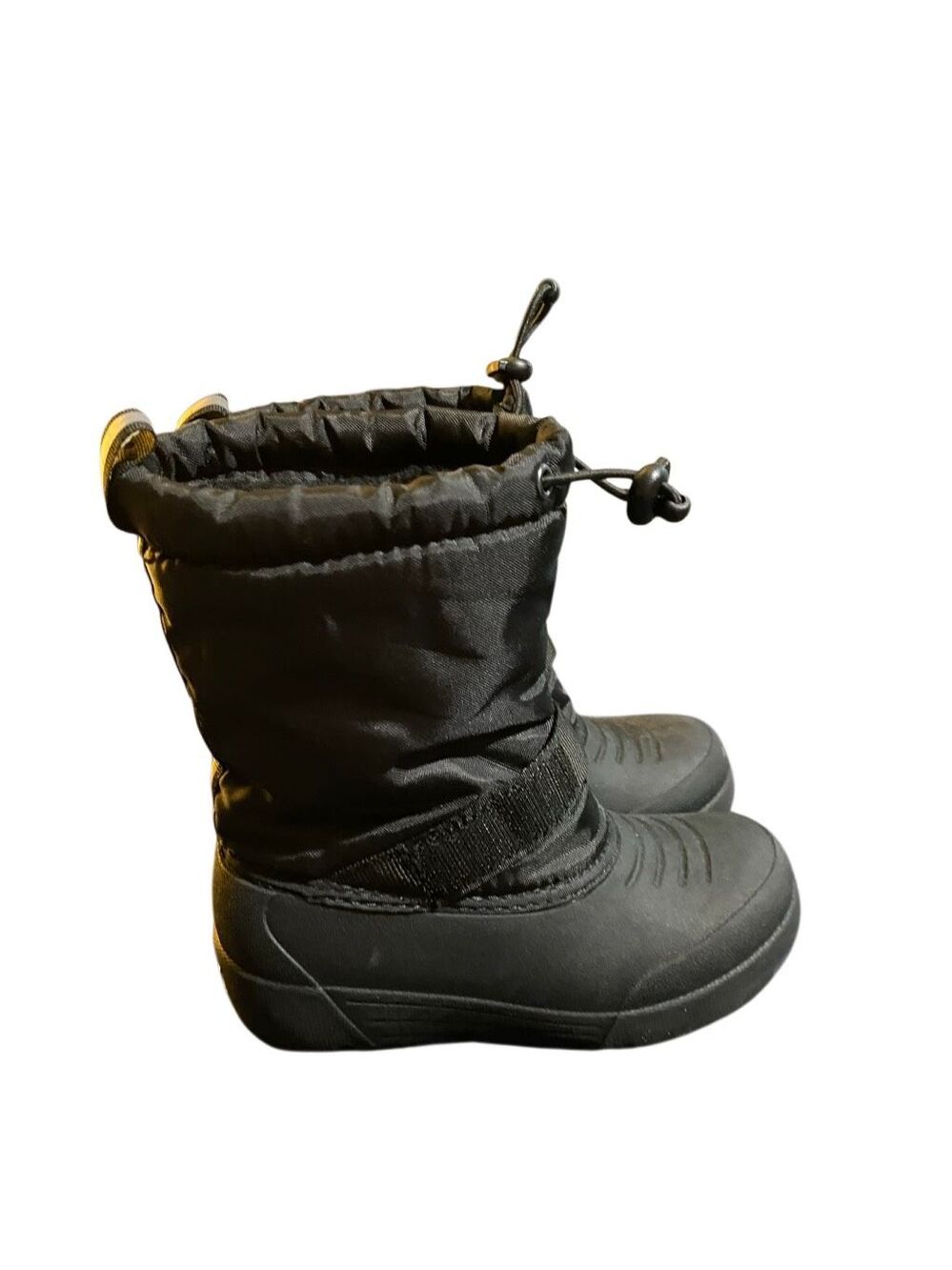 Northside Unisex winter snow boots, black kids, size 12